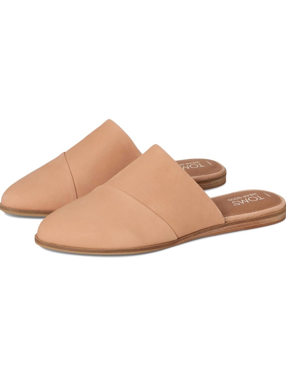 TOMS Women's Jade Flats - Tan/Honey/Beige Slip-On Mule